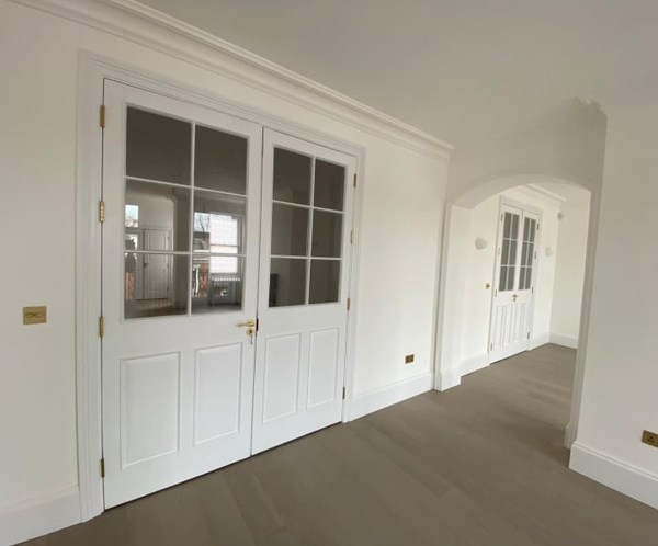 Traditional timber french doors