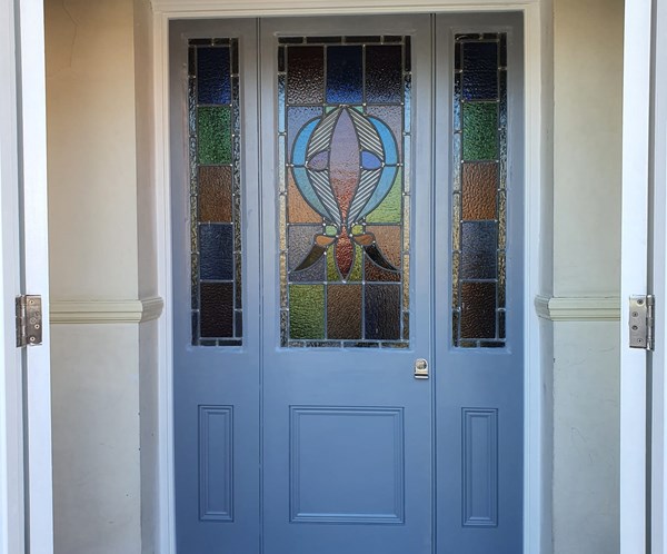 Timber front doors