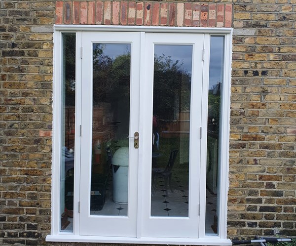 Traditional timber french doors