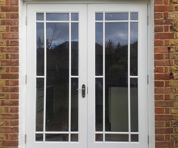 Traditional timber french doors