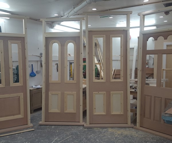 Timber front doors