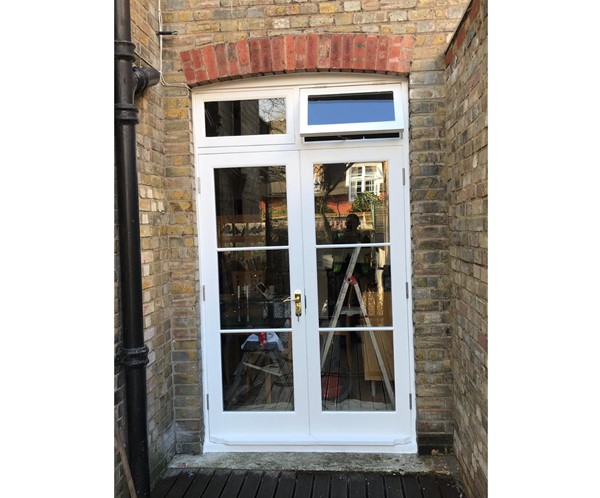 Traditional timber french doors