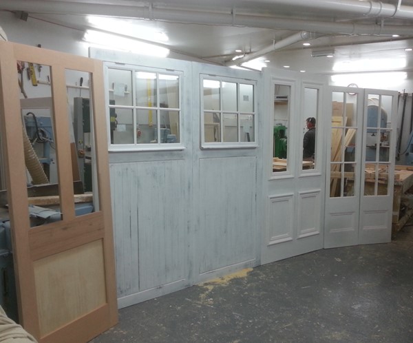 Traditional timber french doors