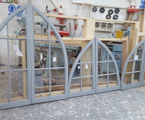 Traditional timber french doors