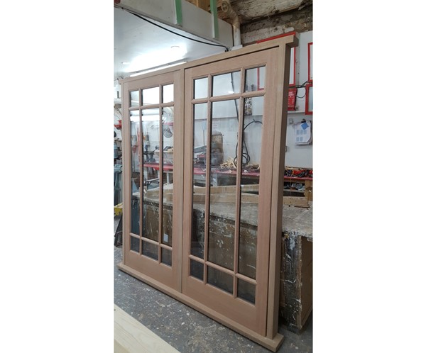 Traditional timber french doors
