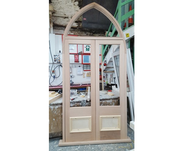 Traditional timber french doors
