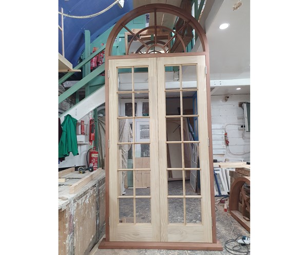 Traditional timber french doors