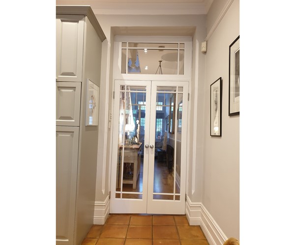 Traditional timber french doors