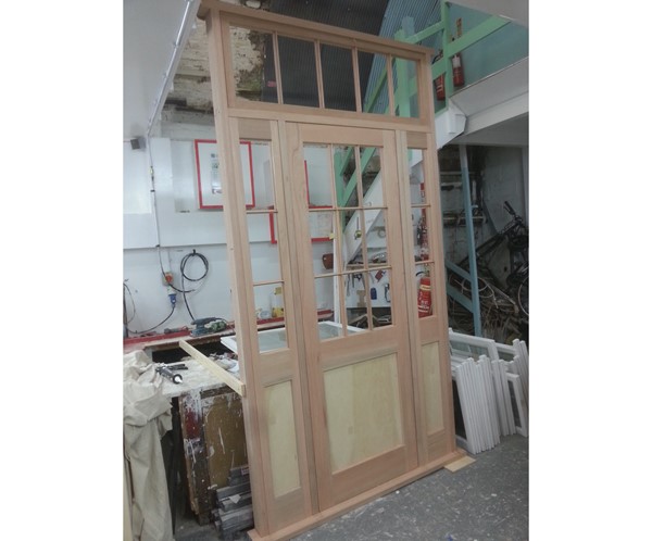 Traditional timber french doors