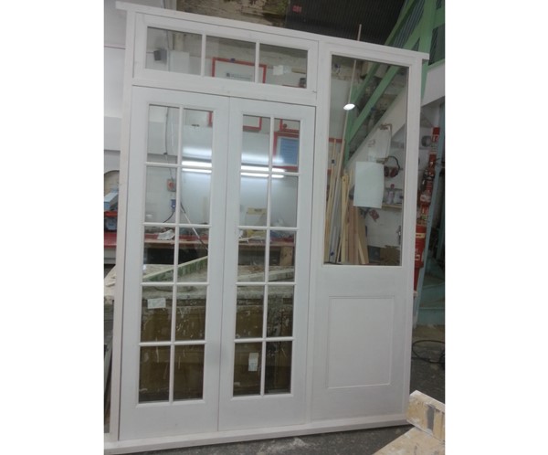 Traditional timber french doors