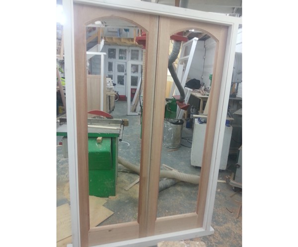 Traditional timber french doors
