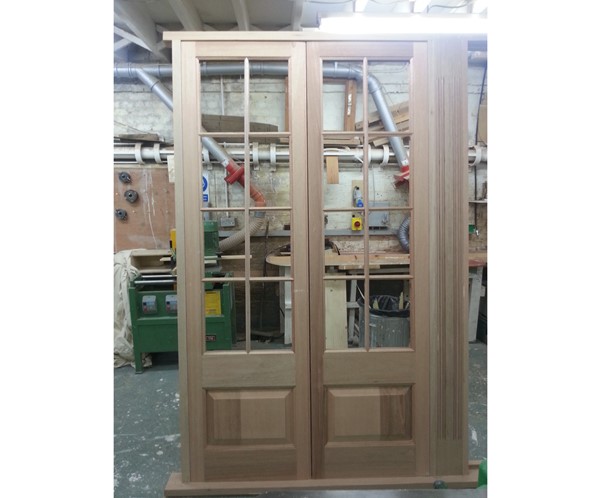 Traditional timber french doors
