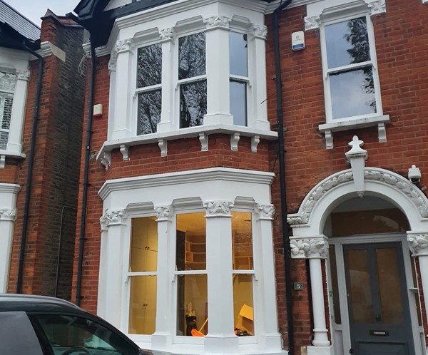 Timber box and sash windows