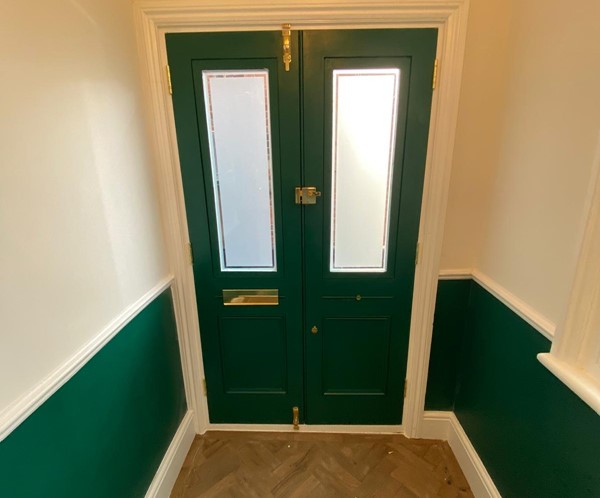 Timber front doors