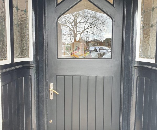 Timber front doors