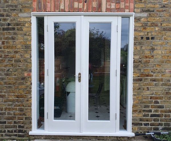 Traditional timber french doors