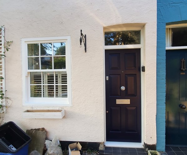 Timber front doors