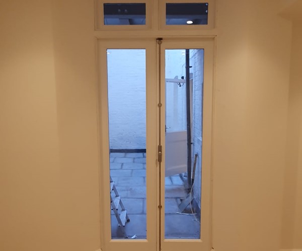 Traditional timber french doors