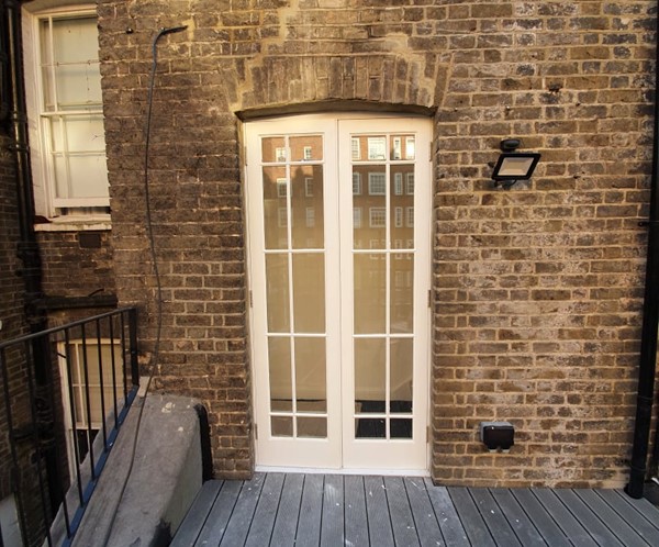 Traditional timber french doors