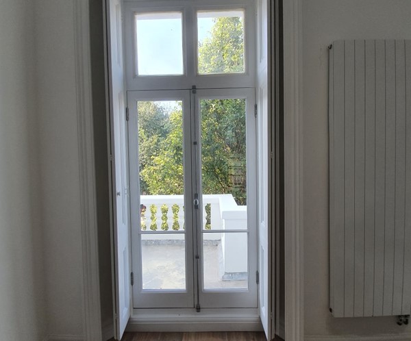 Traditional timber french doors