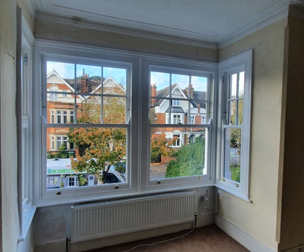 Timber box and sash windows