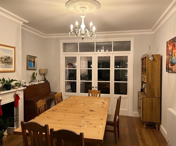 Traditional timber french doors
