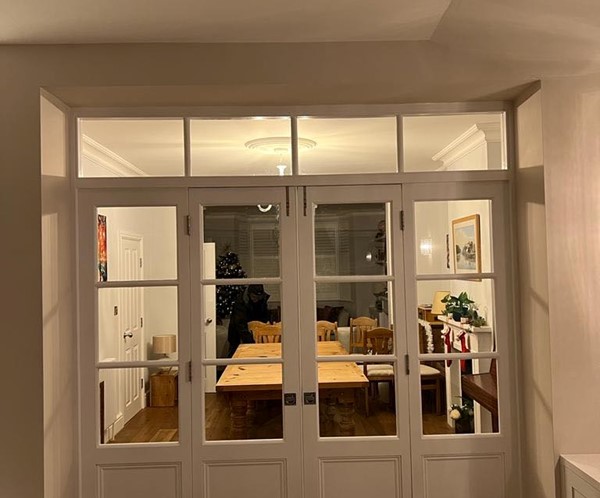Traditional timber french doors