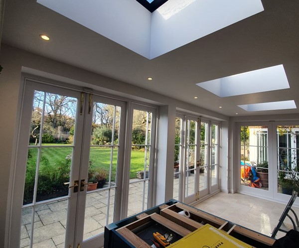 Traditional timber french doors
