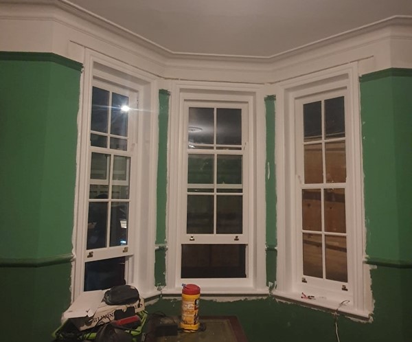 Timber box and sash windows