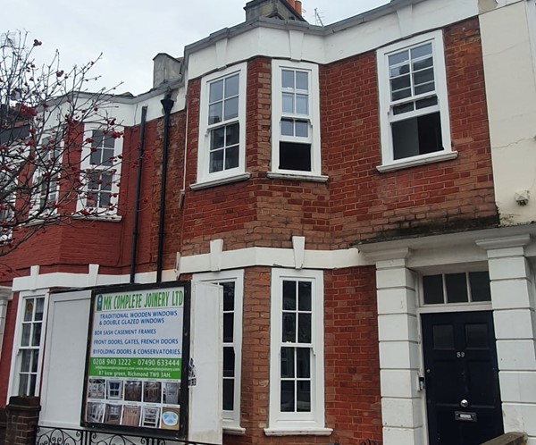 Timber box and sash windows