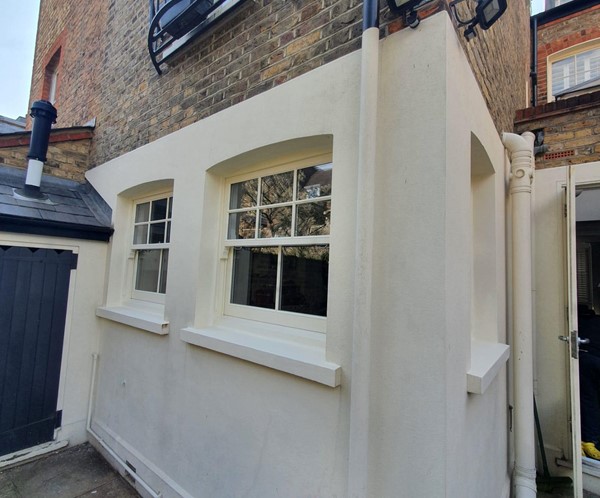 Timber box and sash windows