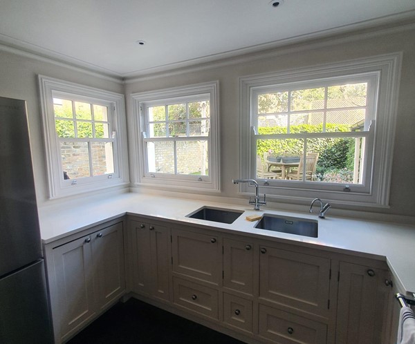 Timber box and sash windows