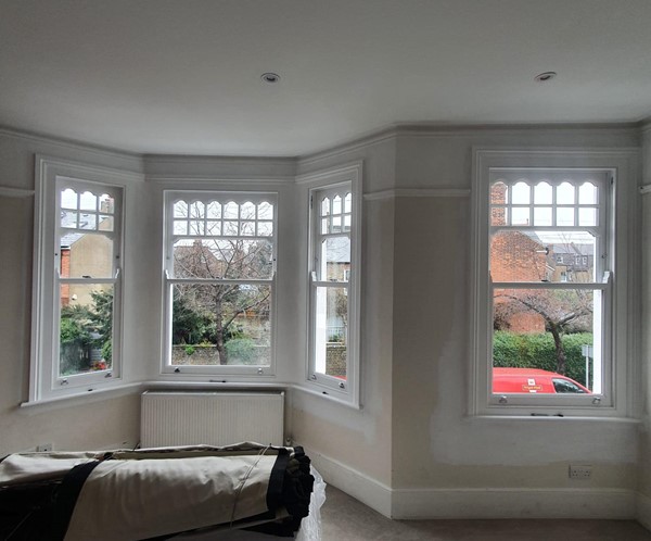 Timber box and sash windows